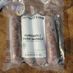 -Pure Maple Pork Sausage 4oz. links - Haffner Farm